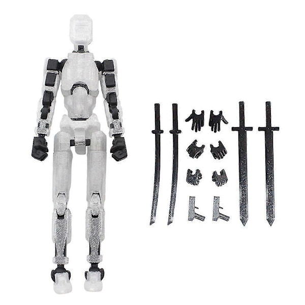 T13 Actionfigur Titan 13 Actionfigur Robot Actionfigur 3D-printet Action [DB] transparent