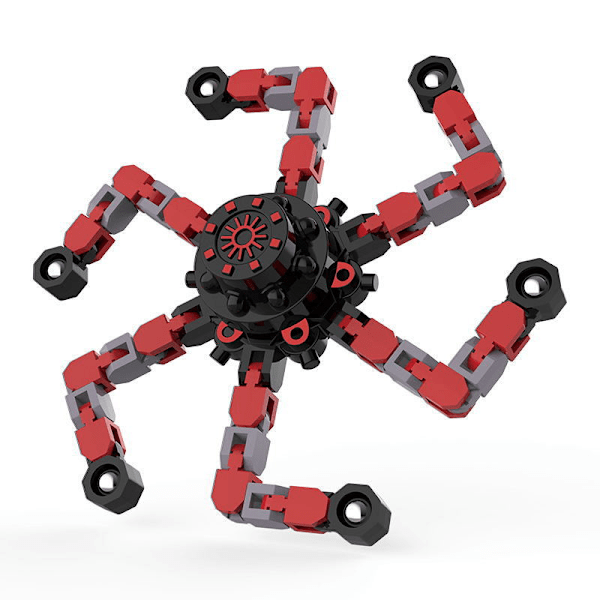 3-pak Fingertip Gyro Fidget Spinner, DIY Deformerbare Kædeled Fingertip Spinnende Robot til Voksne og Børn