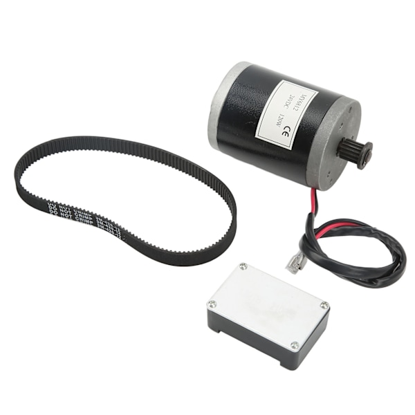 Børstet DC-motor 120W Stærk aluminiumlegering Lav støj Ren kobber spole 24VDC motor med remstyring til cykel