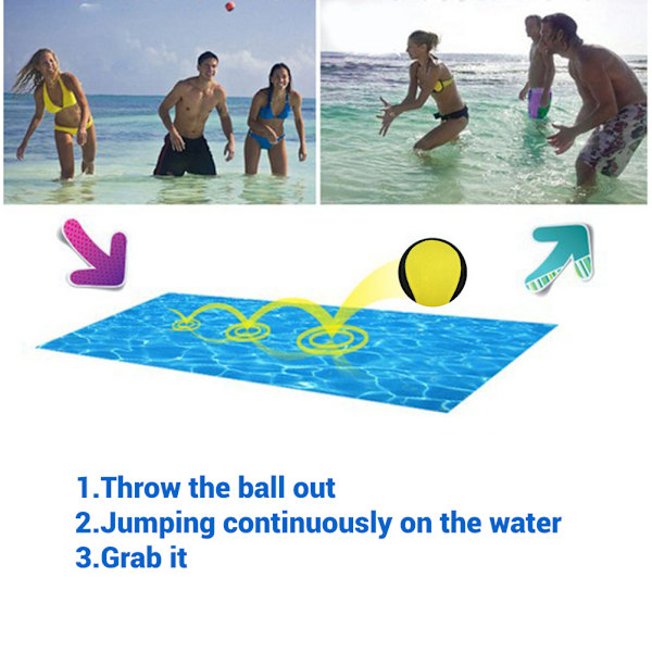 2 st vattenhoppbollar Surfing vattenbollar Hoppbollar Roliga bollar Poolspel Pool Hav Sjö Strandleksaker