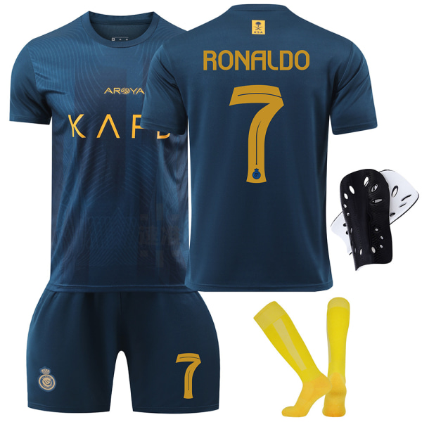 23-24 Riyadh Victory Away No. 7 Ronaldo Jersey 10 Mane Fodboldtrøje Saudi League Voksen Børnesæt Size 10 socks #XXL