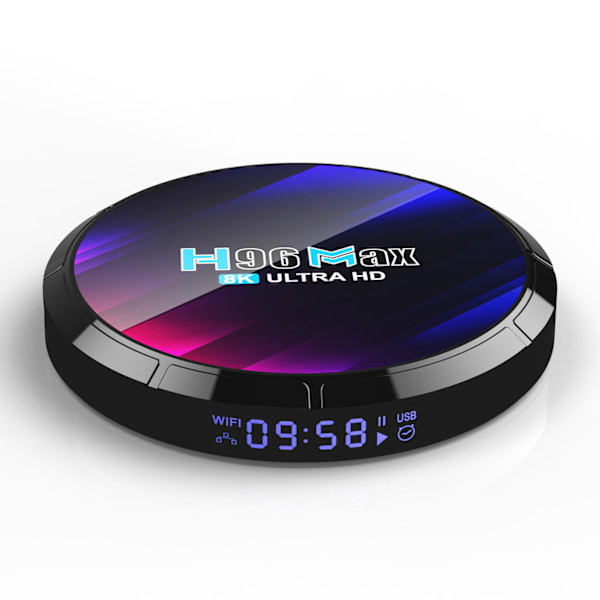 Android TV-box H96 MAX RK3528 2.4G/5.8G WiFi6 BT5.0 8K Video LED Set Top Box Amyking Market Amyking Market (157) 4GB/32GB 4GB/32GB UK plug