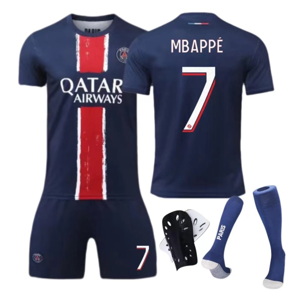 24-25 Pariisin kotipaita nro 7 Mbappe 9 Ramos lasten aikuisten puku jalkapalloasu No. 10 Baby + Gear S