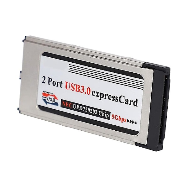 Höghastighets Dual 2 Port USB 3.0 Express Card 34mm Slot Express Card Pcmcia Konverter Adapter för Lap