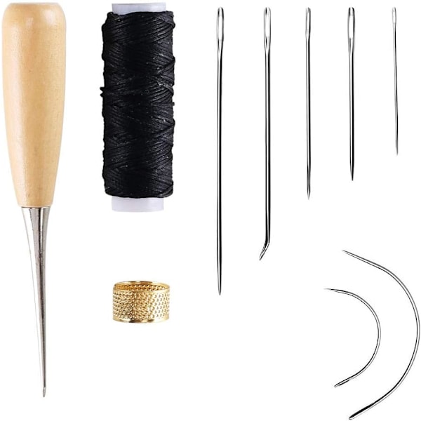 10 PCS Leather Needles Set Leather Needle Hand Needle