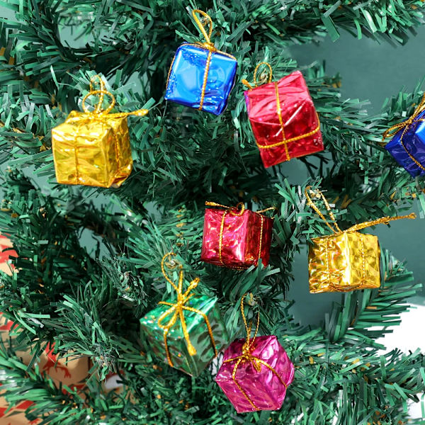 60/6 stk Mini Julegaveesker i Skum, Julepynt, Gaver, Juletrærhengende Smykker til Navidad Festpynt Tilbehør 3CM - Tilfeldig Farge 3CM-Random Color 12PCS