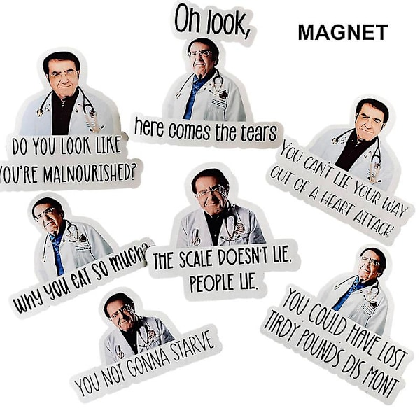 7 Small Fridge Magnets Dr Now from My 600 Pound Life - You Won't Starve