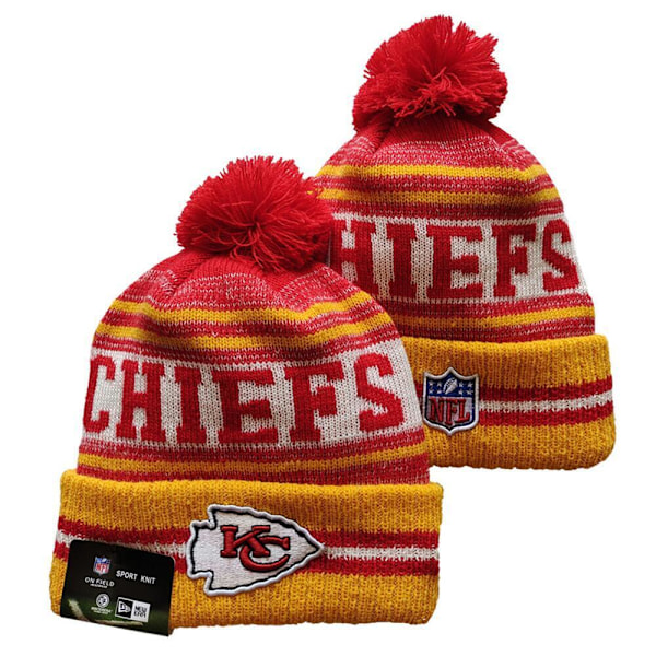 NFL Voksen Unisex Amerikansk Fodbold Sport Strikhue Fleeceforet One size fits all Kansas City Chiefs
