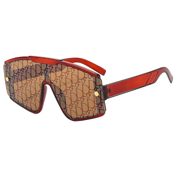 Mote sommer overdimensjonerte fargerike firkantede trendy solbriller i resirkulert plast for kvinner store innfatninger solbriller endelte solbriller C02 Fashion Sunglasses