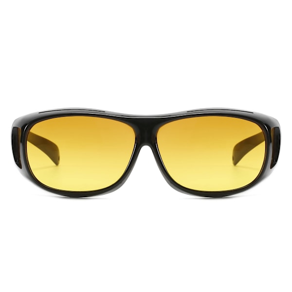 Polariserede dag-nat køreglas anti-reflekssolbriller til mænd og kvinder med high definition nattesyn wrap-around solbriller 2 in 1 polarized set