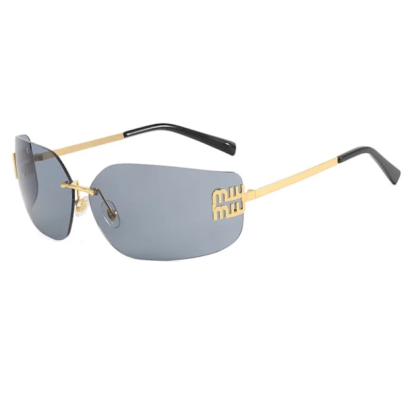 Nye personlige rammeløse vintage ins solbriller street foto mode metal solbriller fabrik engros C4 Fashion Sunglasses