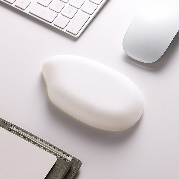 Handledsstöd Musmatta Tangentbordsmatta MUSVADDA-VIT MUS Mouse Pad - White Mouse Pad - White
