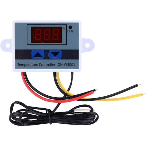 12V termostat 12V temperaturswitch DC 12V 120W digital temperaturkontroll termostatswitch med vattentät sensorprob