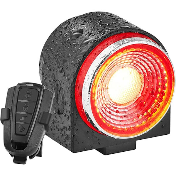 Cykelalarm baglygte USB-opladning super lyse baglygter,(FQ)