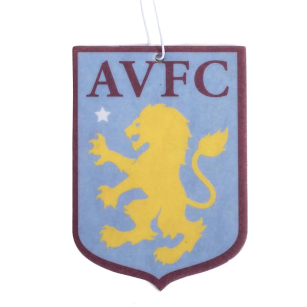 Aston Villa FC Crest Air Freshener One Size Sky Blue/Claret/Yel Sky Blue/Claret/Yellow