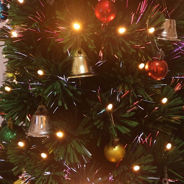 24 st 45 mm Jingle Bells Juldekoration Dörr Julgran Hängande Dekorationer Hängsmycken för Jul Hem Semesterfest Dekoration Bröllopspresenter
