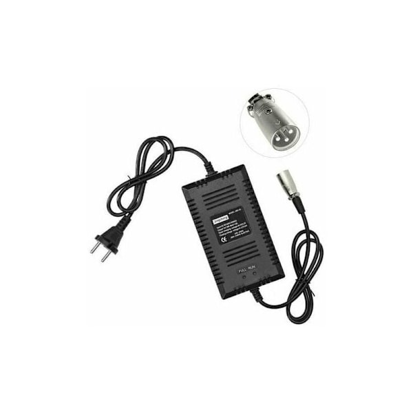 Smart lader for elsykkel og sparkesykkel, 36V Xlr-hode (type A-plugg)
