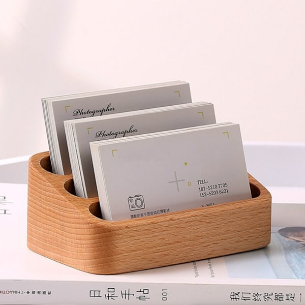 Visitkort Holder Organizer SORT VALNØD SORT Black Walnut Black Walnut