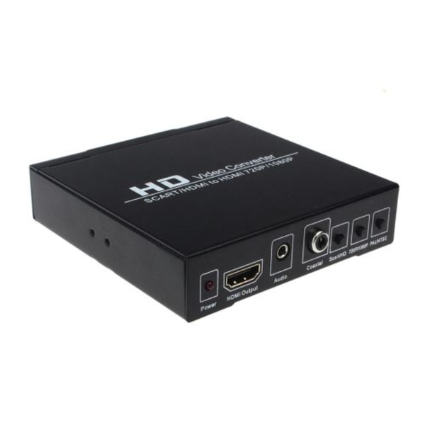 SCART / HDMI til HDMI 720P 1080P HD Videokonverter Monitor