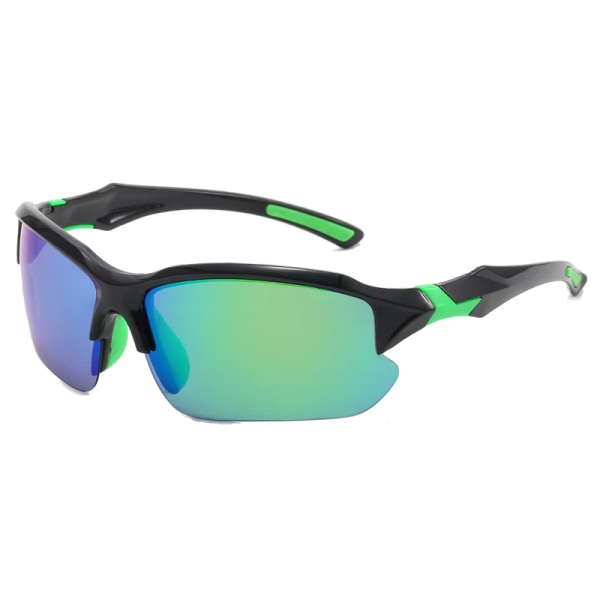 Grossist anpassad logotyp billiga fotokromiska linser polariserade cykelsolglasögon herr löparglasögon sport solglasögon C4 Black Green/Green Sport sunglasses