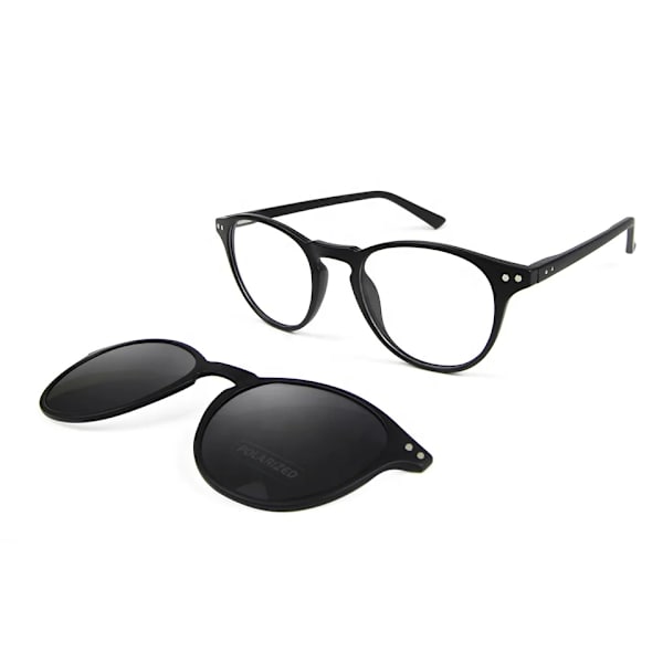 Uusi pyöreä kehys kaksoispalkki aurinkosuoja kaksoiskäyttöiset aurinkolasit TR0 ultralight clip on asetaatti aurinkolasit miehille ja naisille 4