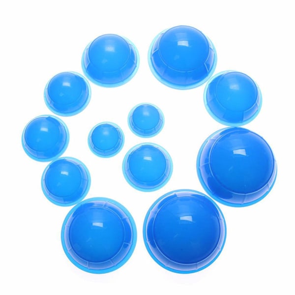 12-pack Silikon Koppar Set Akupunktur Kopping Terapi Set Professionell Kroppsmassage Vakuum Koppar Koppar Set