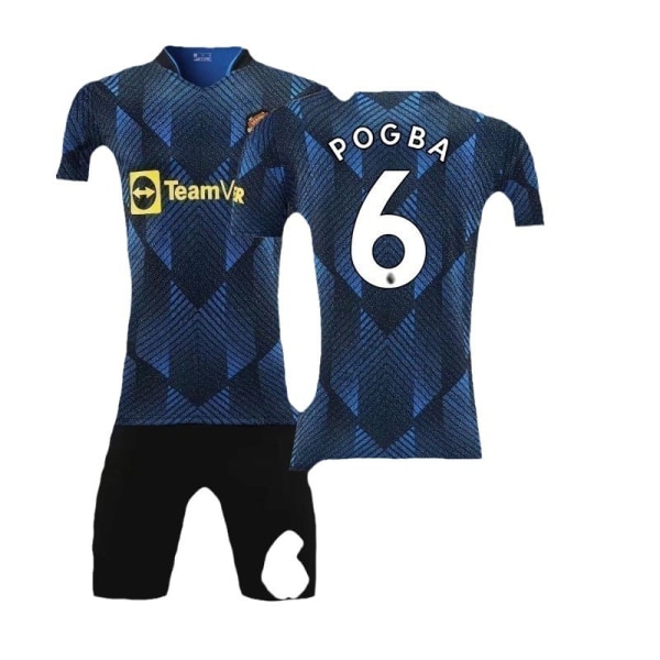 21-22 Second Away Royal Blue Fodboldtrøje Børne- og voksenstørrelser Primær- og sekundærskoleelever Træningstrøje Nr. 7 Stjerne Size 10 with socks 22#