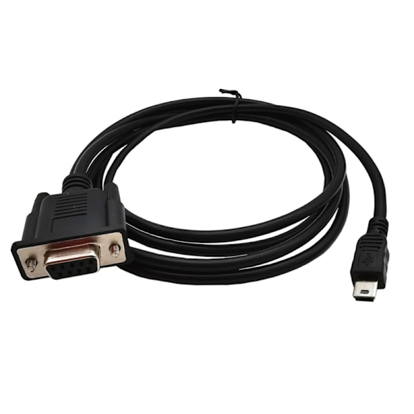 Mini USB hann til RS232 DB9 9 pin hunn adapter strømledning kabel 1.8m