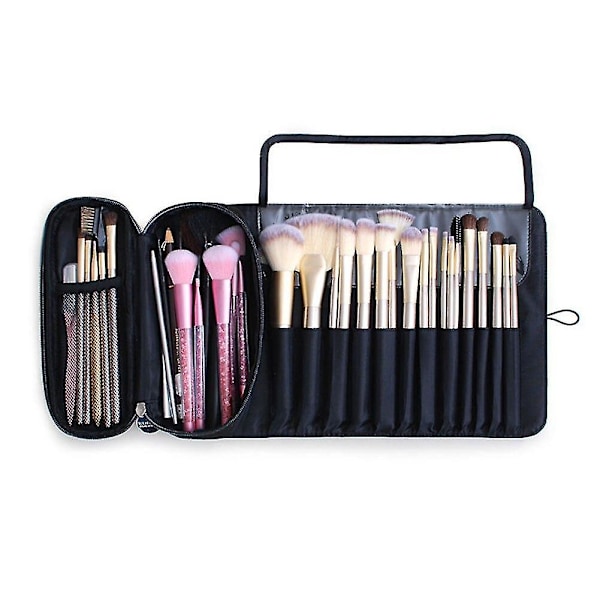 Multifunctional cosmetic bag makeup brushes bag travel organizer makeup tool rolling