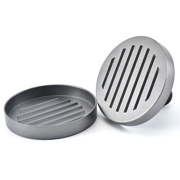 Hamburgerpresse med plasthåndtag, støbt aluminium hamburger pre