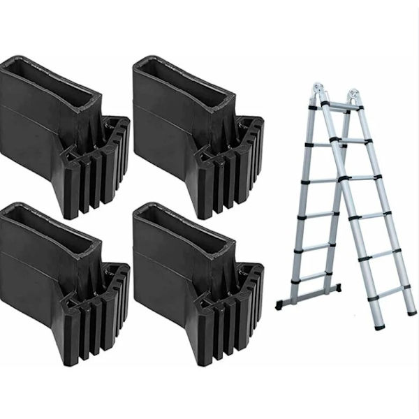 4 st, stegfotsbyte, gummifotsskydd, stegsäkerhetsfötter, stegskydd