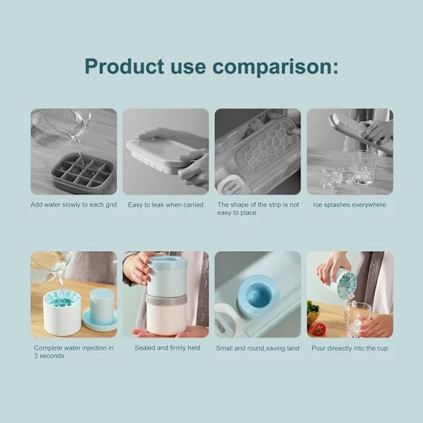 Silikone Isforme, Isforme Silikone Resin Isforme Isforme Økologiske Silikone Isforme Kop Isforme Fremstilling af Kop 2 stk gray