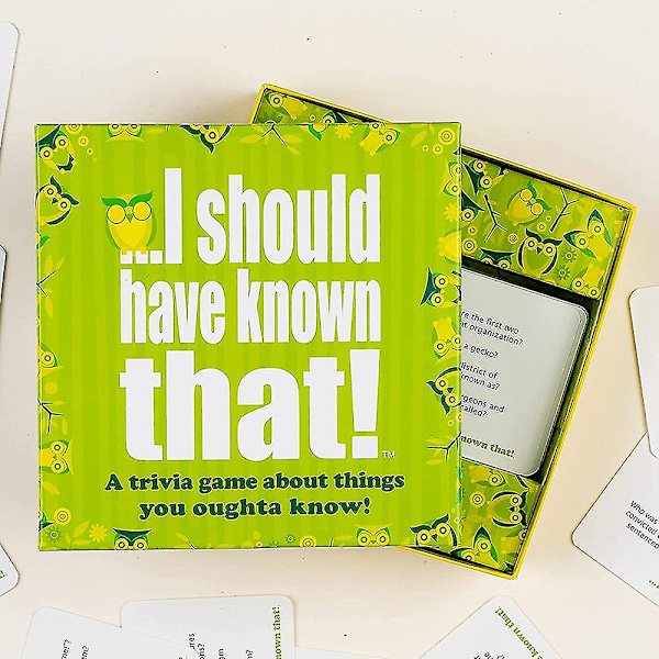 Festspelskortspel, I Should Have Known That! Trivia Game Vuxna Vänner Samlingsspel