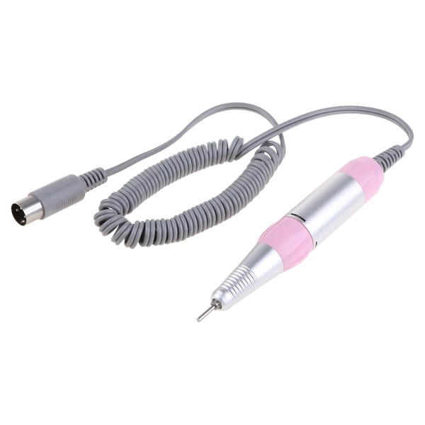 Elektrisk negleboremaskine med 3/32'' neglebor 6 stk til akrylnegle Gel negleglasering Professionel 30000rpm Pink