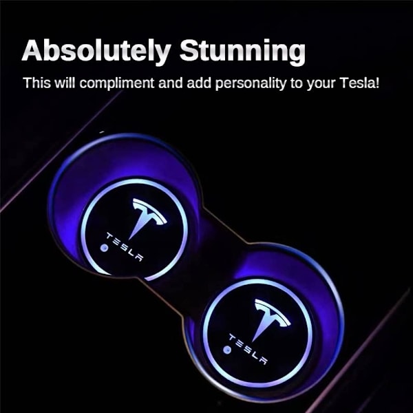 2022 2021 Tesla Model Y Model 3 Neon Lysrør RGB Interiør LED Strip Lys med App-styring