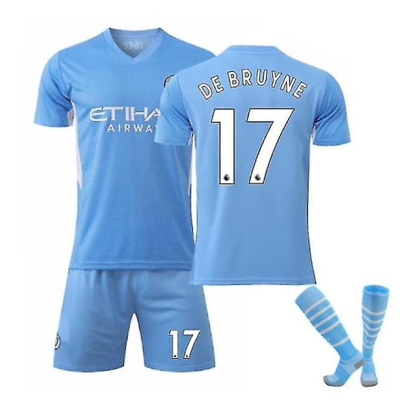 De Bruyne 17 Jersey Hjemme 21-22 Ny Sesong Gutter Manchester City - M