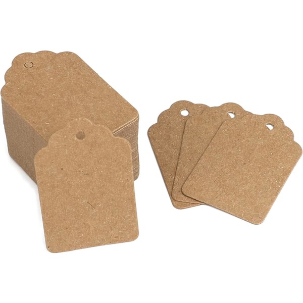 100 stk Kraft prislapper 3,2x5 CM Tag butikklapper Clot DXGHC