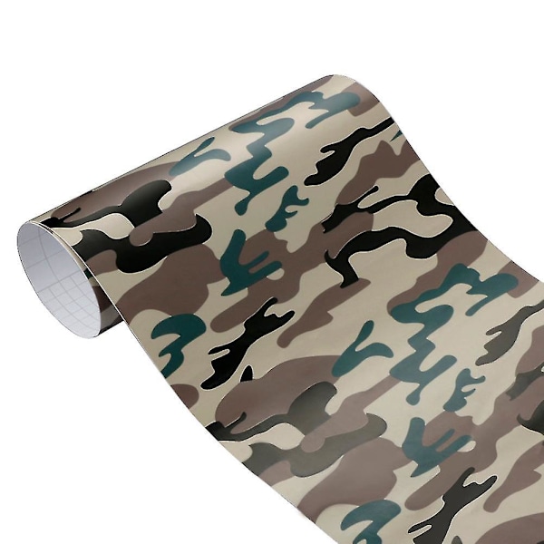 HK Camouflage Camo Vinyl Wrap Tarra Tarra Tarra Kuplaton Auton Itseliimautuva Kalvo Koriste 100cmx30cm Tyyppi 6 Aalto Wave 30x100cm