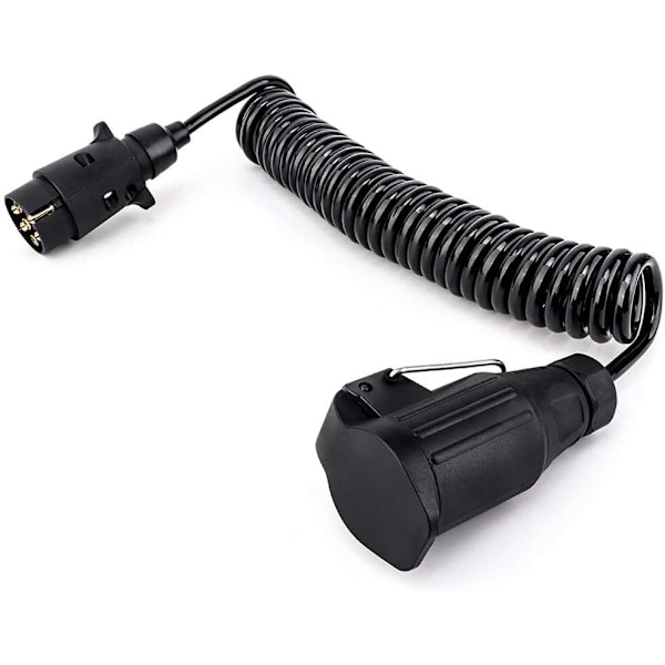 Vårkabeladapter - 12V/Tilhengerkontakt - 1-Kompakt: Universell Passform - 7 til 13 Pins/Biltilbehør