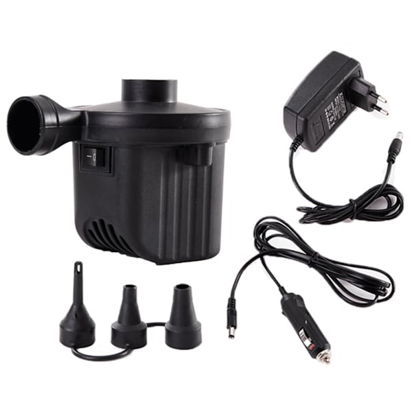 Elektrisk luft pumpe bærbar hurtig fyld bil adapter luft pumpe til oppustelig pool flyde oppustelige puder EU Home Car Dual Purpose