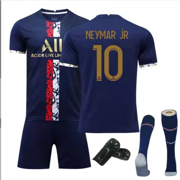 22-23 Pariisin erikoispainos jalkapalloharjoitteluasu 30 Messi nro 7 Mbappe nro 10 Neymar jalkapalloasusetti Paris Spec. Ed. #10 Kit w/ Socks XL#