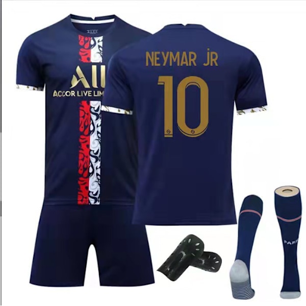 22-23 Pariisin erikoispainos jalkapalloharjoitteluasu 30 Messi nro 7 Mbappe nro 10 Neymar jalkapalloasusetti Paris Spec. Ed. #10 Kit w/ Socks XL#