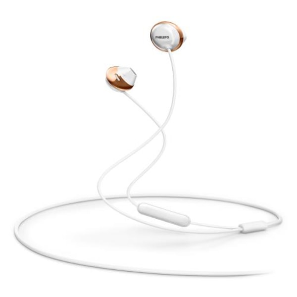 Philips Flite Hyprlite vita in-ear-hörlurar med mikrofon SHE420