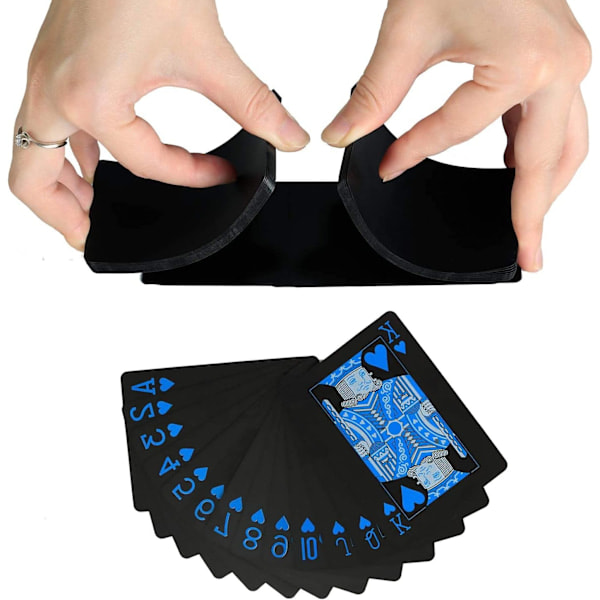 Pelikortit Cool Black 54 Arkkia Ammattilaistason Pakka Vedenkestävä Muovi Standard Pelikortit Magia Pokeri Kortit