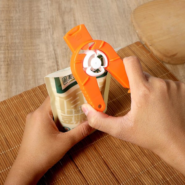 Plastikflasköppnare, 3-pack Vattenflasköppnare, Orange Sodaburksöppnare, 3-i-1 Multifunktionell Vattenflasköppnare för Artritpatienter, Seniorer