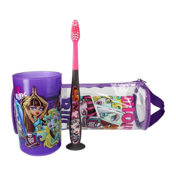 Tandborste + mugg + pennfodral - Barnkit - Monster High