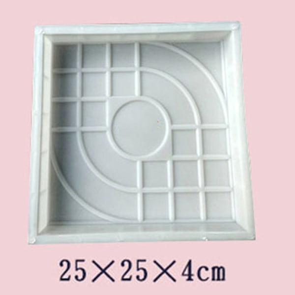 Path Maker DIY Form Mursten Beton Sten Kvadratisk form til 25x25x4cm