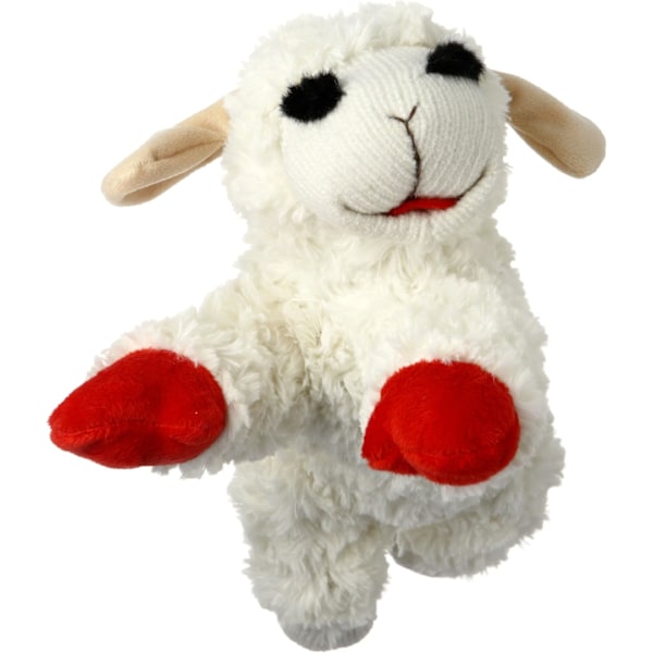 Plush Hundelegetøj, Lammekoteletter, 25 cm, Almindelig, Hvid, Stor