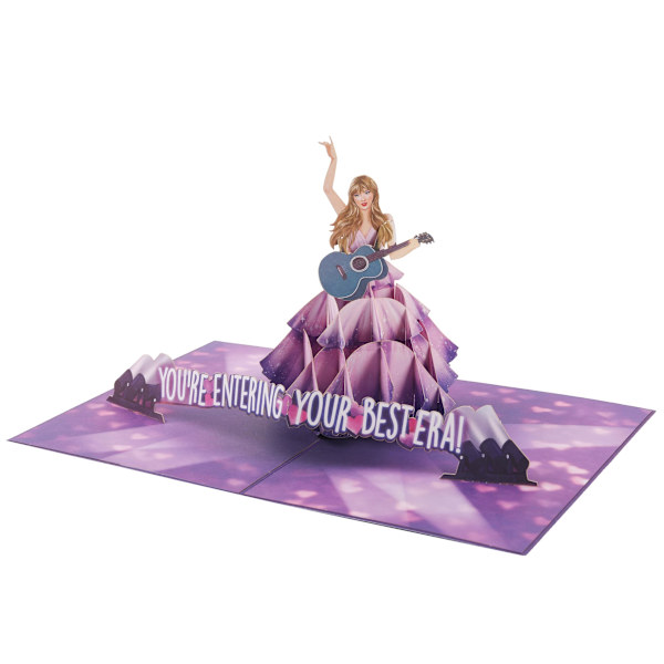 Taylor Swift syntymäpäiväkortti, 3D ponnahdusikkuna Hyvää syntymäpäivää -kortti, syntymäpäiväkortti 20., 30., 40. syntymäpäivälle, naisille, tyttöystävälle, sisarelle