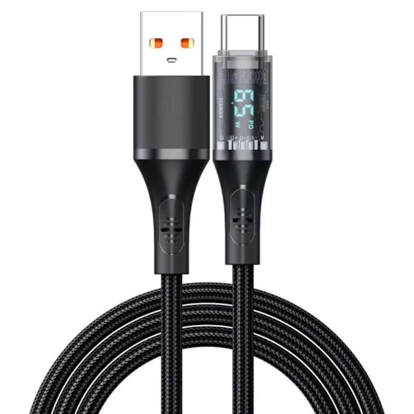 Laddningskabel Datakabel SVART USB TILL TYPE C USB TILL TYPE C Svart Black USB to Type C - USB to Type C